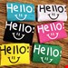  تیشرت زنانه طرح Hello لبخند